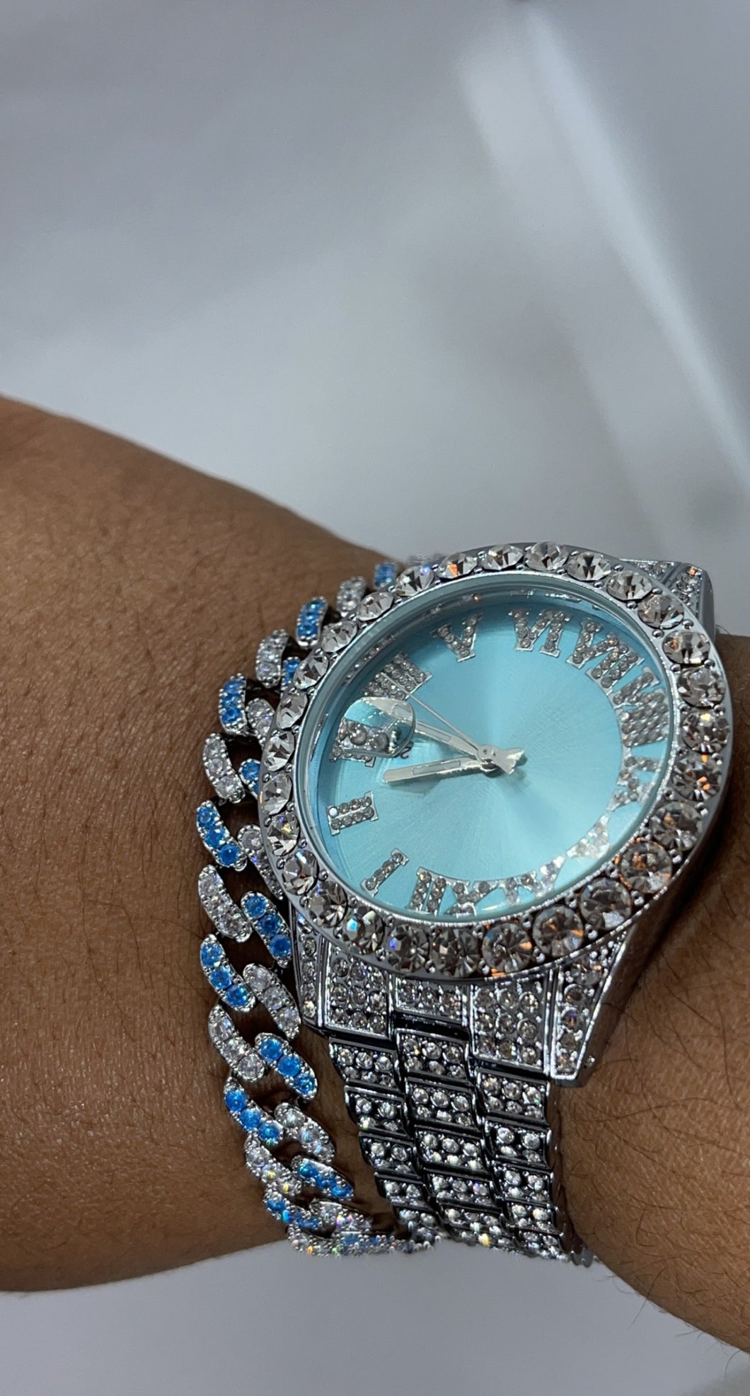 Bling Watch & Bracelet Set