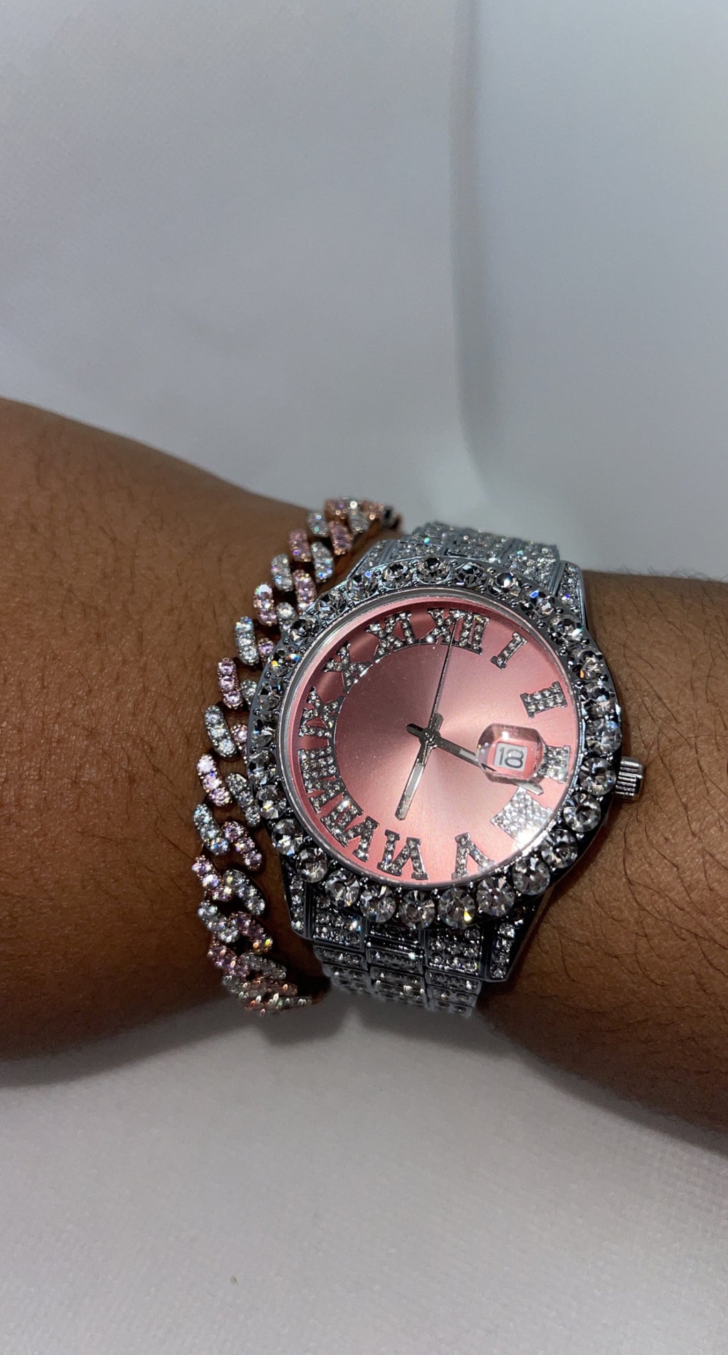 Bling Watch & Bracelet Set